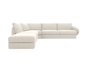 Esme California Ivory Modular Sofa LAF Terminal - 5 Seater by James Lane, a Sofas for sale on Style Sourcebook