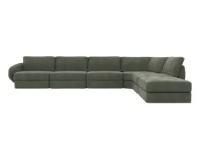 Esme Tribute Dark Jade Modular Sofa RAF Terminal - 6 Seater by James Lane, a Sofas for sale on Style Sourcebook