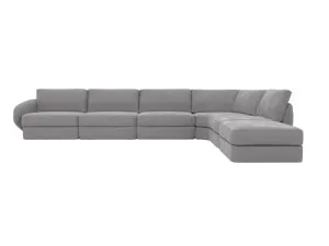 Esme View Steel Modular Sofa RAF Terminal - 6 Seater by James Lane, a Sofas for sale on Style Sourcebook