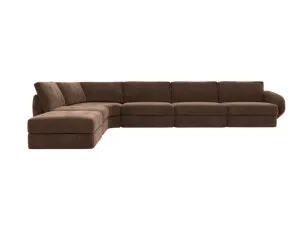 Esme Muse Chocolate Modular Sofa LAF Terminal - 6 Seater by James Lane, a Sofas for sale on Style Sourcebook