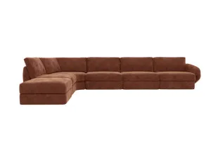 Esme Muse Rust Modular Sofa LAF Terminal - 6 Seater by James Lane, a Sofas for sale on Style Sourcebook