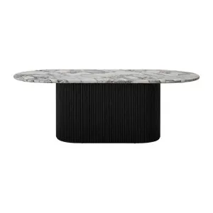 Ares Violetta Marble Black Dining Table by James Lane, a Dining Tables for sale on Style Sourcebook