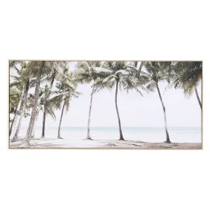 Shimmering Coast Natural Veneer Framed Canvas  by James Lane, a Artwork & Wall Decor for sale on Style Sourcebook