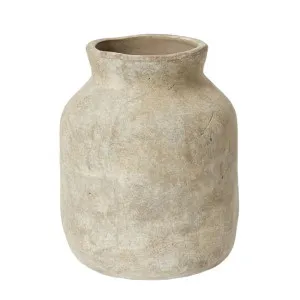 Amadou Vessel Stone - 31CM by James Lane, a Vases & Jars for sale on Style Sourcebook