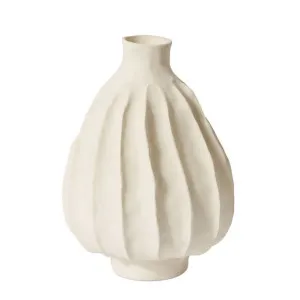 Jules Vase Ivory - 32cm by James Lane, a Vases & Jars for sale on Style Sourcebook