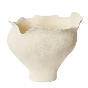 Lorcan Vessel Ivory - 38cm by James Lane, a Vases & Jars for sale on Style Sourcebook