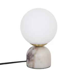 Orbella Calacatta Viola Marble & Glass Table Lamp by James Lane, a Lighting for sale on Style Sourcebook
