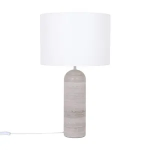 Travis Grey Marble Table Lamp by James Lane, a Lighting for sale on Style Sourcebook