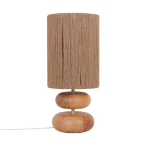 Orelet Paper Rope & Timber Natural Table Lamp by James Lane, a Lighting for sale on Style Sourcebook