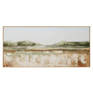 Tranquil Natural Veneer Framed Canvas by James Lane, a Artwork & Wall Decor for sale on Style Sourcebook