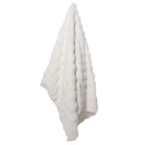 Flurry Fur Throw  White 130 cm x 180cm by James Lane, a Throws for sale on Style Sourcebook
