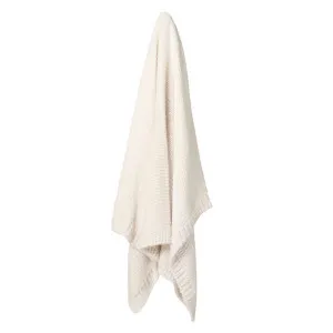 Denham Knitted Throw Ivory - 170 x 130cm by James Lane, a Throws for sale on Style Sourcebook