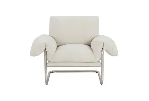 Chromeo Muse Flax Accent Chair by James Lane, a Chairs for sale on Style Sourcebook