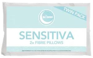 Sensitiva Polyester Twin Pillow Pack - White 65 x 40 cm by James Lane, a Pillows for sale on Style Sourcebook
