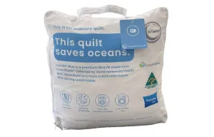 Suprelle® Blue Fill 250GSM Quilt Australian Made Queen White by James Lane, a Quilts & Bedspreads for sale on Style Sourcebook
