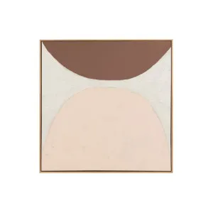 Ellipse Framed Painting Maroon - 104cm x 104cm by Middle of Nowhere, a Artwork & Wall Decor for sale on Style Sourcebook
