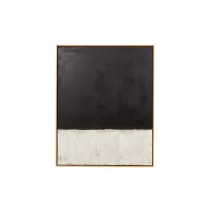 Adrift 2 Framed Painting Natural & Coal - 84cm x 104cm by Middle of Nowhere, a Artwork & Wall Decor for sale on Style Sourcebook