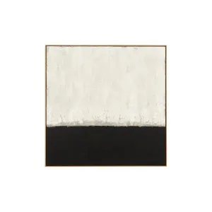 Adrift 1 Framed Painting Natural & Coal - 124cm x 124cm by Middle of Nowhere, a Artwork & Wall Decor for sale on Style Sourcebook