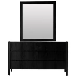Lanoz Dresser & Mirror Black by James Lane, a Dressing Tables for sale on Style Sourcebook