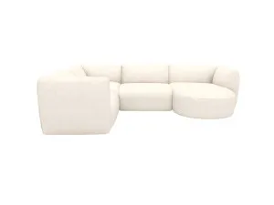 Dillon Noa Fog Corner Modular Sofa with Chaise RAF - 4 Seater by James Lane, a Sofas for sale on Style Sourcebook