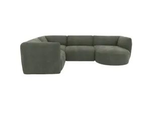 Dillon Tribute Dark Jade Corner Modular Sofa with Chaise RAF - 4 Seater by James Lane, a Sofas for sale on Style Sourcebook
