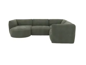 Dillon Tribute Dark Jade Corner Modular Sofa with Chaise LAF - 4 Seater by James Lane, a Sofas for sale on Style Sourcebook