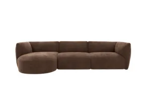Dillon Muse Chocolate Chaise Sofa Left Facing - 3 Seater by James Lane, a Sofas for sale on Style Sourcebook