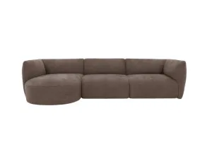 Dillon Muse Mink Chaise Sofa Left Facing - 3 Seater by James Lane, a Sofas for sale on Style Sourcebook