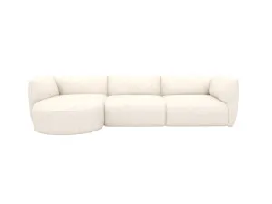 Dillon Noa Fog Chaise Sofa Left Facing - 3 Seater by James Lane, a Sofas for sale on Style Sourcebook
