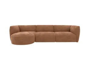 Dillon Tribute Chestnut Chaise Sofa Left Facing - 3 Seater by James Lane, a Sofas for sale on Style Sourcebook
