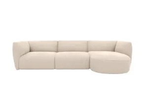 Dillon Avon Taupe Chaise Sofa Right Facing - 3 Seater by James Lane, a Sofas for sale on Style Sourcebook