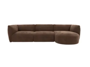 Dillon Muse Chocolate Chaise Sofa Right Facing - 3 Seater by James Lane, a Sofas for sale on Style Sourcebook