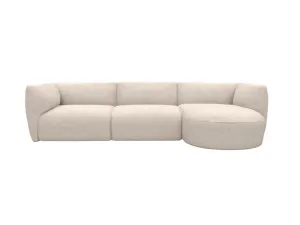Dillon Noa Desert Chaise Sofa Right Facing - 3 Seater by James Lane, a Sofas for sale on Style Sourcebook