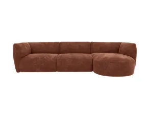 Dillon Muse Rust Chaise Sofa Right Facing - 3 Seater by James Lane, a Sofas for sale on Style Sourcebook