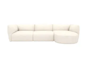 Dillon Noa Fog Chaise Sofa Right Facing - 3 Seater by James Lane, a Sofas for sale on Style Sourcebook
