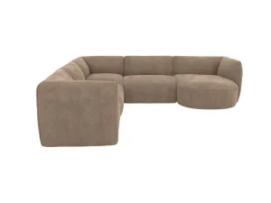 Dillon Tribute Walnut Corner Modular Sofa with Chaise RAF - 5 Seater by James Lane, a Sofas for sale on Style Sourcebook