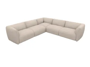 Dillon Boucle Pumice Corner Sofa - 5 Seater by James Lane, a Sofas for sale on Style Sourcebook