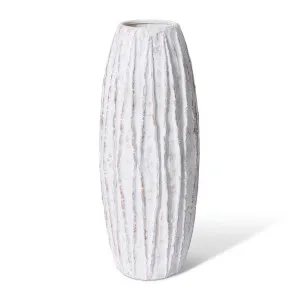 Adelina Vase White/Brown - 70cm by Elme Living, a Vases & Jars for sale on Style Sourcebook