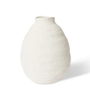 Alieta Vase White - 47cm by Elme Living, a Vases & Jars for sale on Style Sourcebook