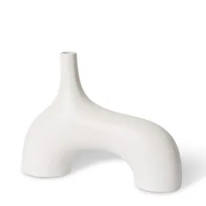 Arnold Vase White - 25cm by Elme Living, a Vases & Jars for sale on Style Sourcebook