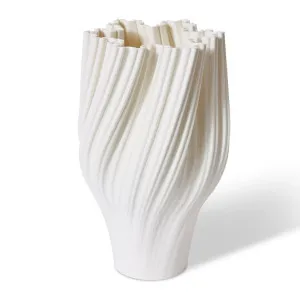 Avalon Vase White - 38cm by Elme Living, a Vases & Jars for sale on Style Sourcebook