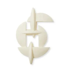 Cebo Wall Sculpture White - 81cm by Elme Living, a Artwork & Wall Decor for sale on Style Sourcebook
