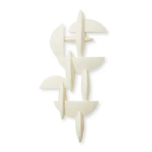 Cebo Wall Sculpture White - 118cm by Elme Living, a Artwork & Wall Decor for sale on Style Sourcebook