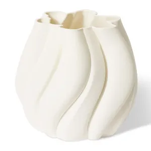Clover Vase White - 22 cm by Elme Living, a Vases & Jars for sale on Style Sourcebook