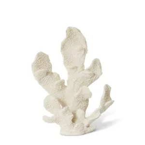 Coral Elkhorn Sculpture White - 34cm by Elme Living, a Statues & Ornaments for sale on Style Sourcebook