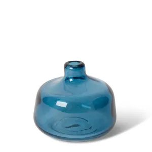 Dalili Bottle Short Blue - 10cm by Elme Living, a Decor for sale on Style Sourcebook