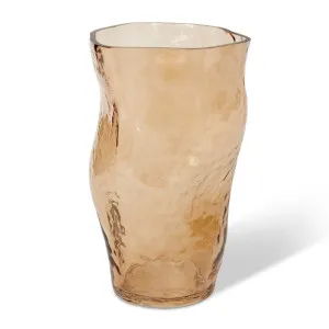 Delfina Vase Brown - 25cm by Elme Living, a Vases & Jars for sale on Style Sourcebook