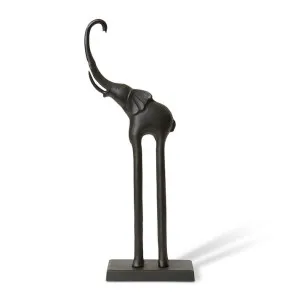 Elephant Sculpture Black - 79cm by Elme Living, a Statues & Ornaments for sale on Style Sourcebook