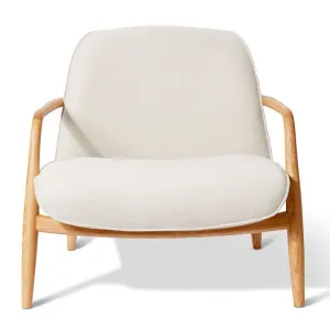 Elio Cream/Natural Armchair by Elme Living, a Chairs for sale on Style Sourcebook