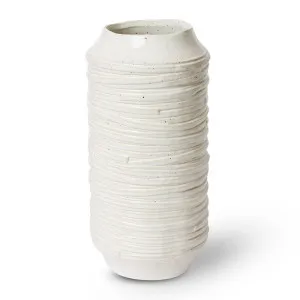 Ellema Vase White - 41cm by Elme Living, a Vases & Jars for sale on Style Sourcebook